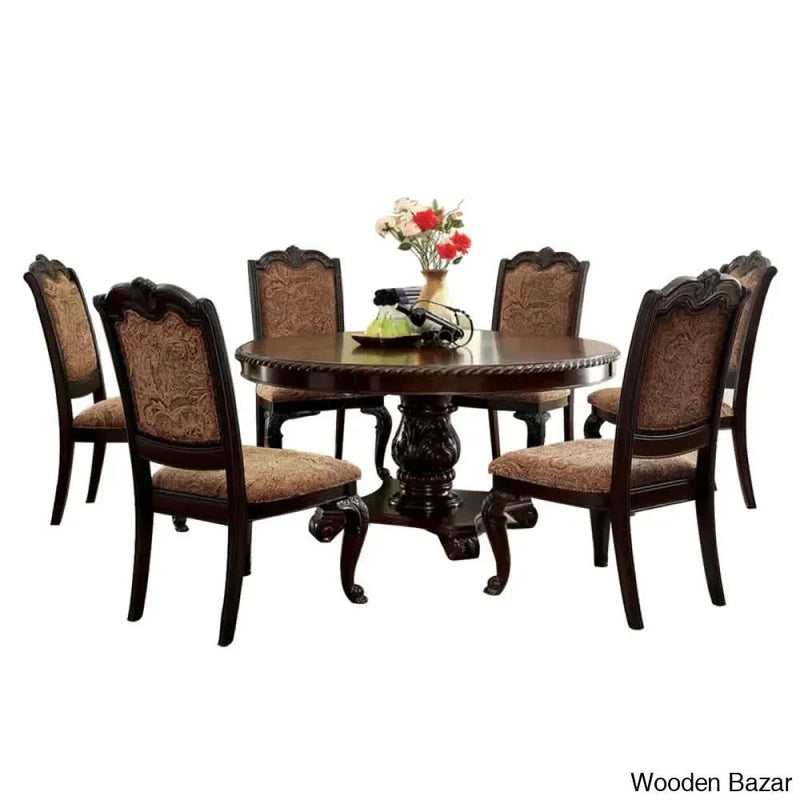 Freegan New 4 seater and 6 seater Dining Set in pedestal - Craft Decor