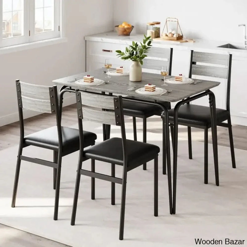 Gary Luxury 4 Seater Dining Table Set For Luxury Homes