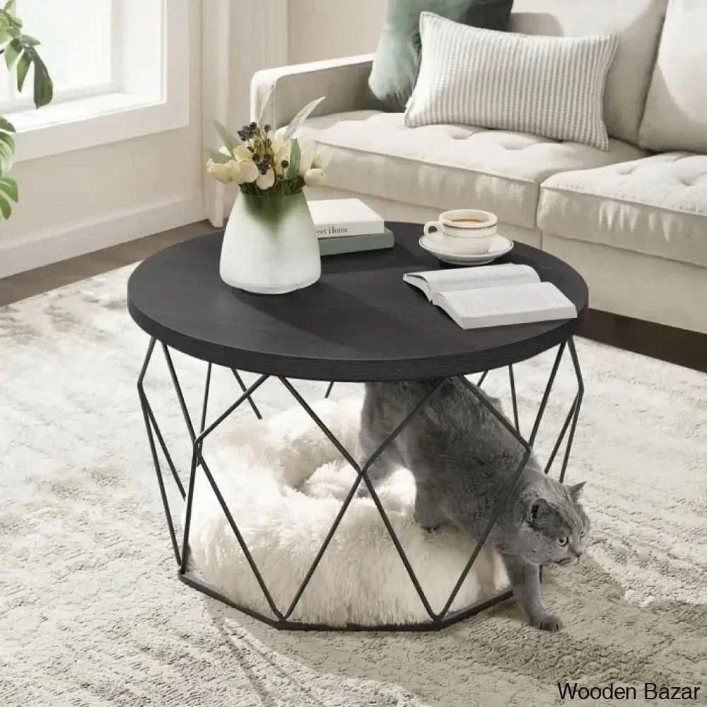 Glennis Modern Coffee And Center Table - Craft Decor Black