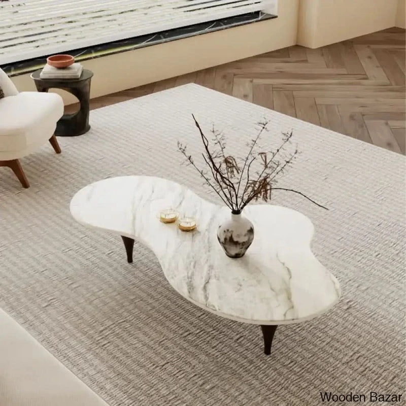Gracia Sintered Stone Coffee and center Table with 3 legs