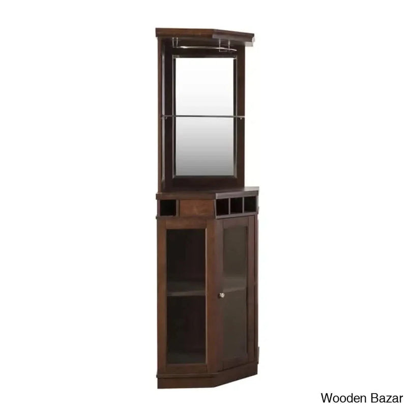 Haakenson 73" Height Corner Bar with Wine Storage Premium Design