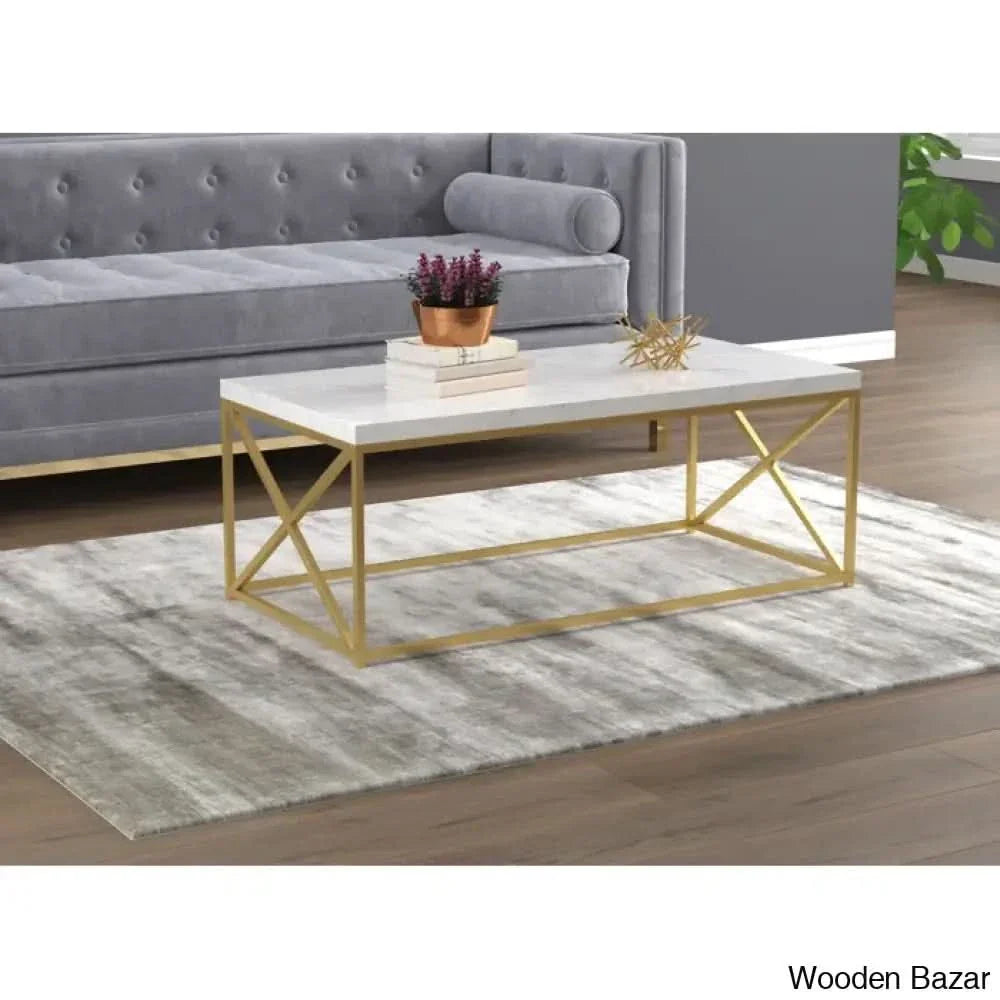 Haggertonc Coffee And Center Table Gold