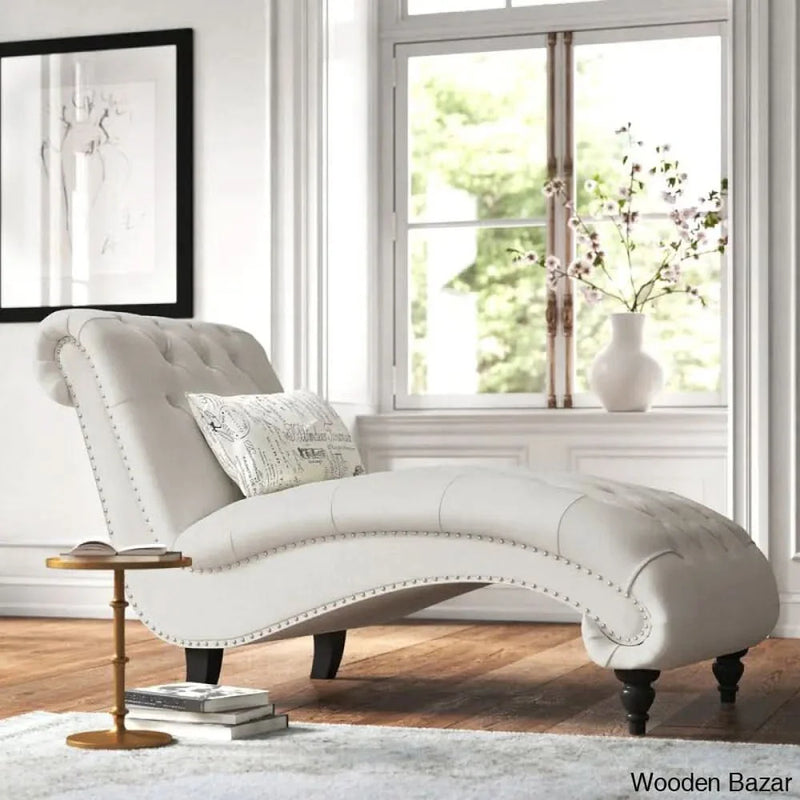 Haley Tufted Armless Chaise Lounge