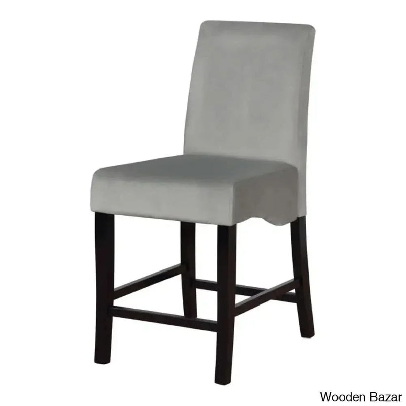 Hamstring New Pedestal Dining Table Set in Gray and Black