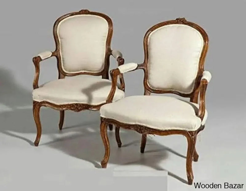 Handicraft Pure Sheesham Wooden Armrest Chair
