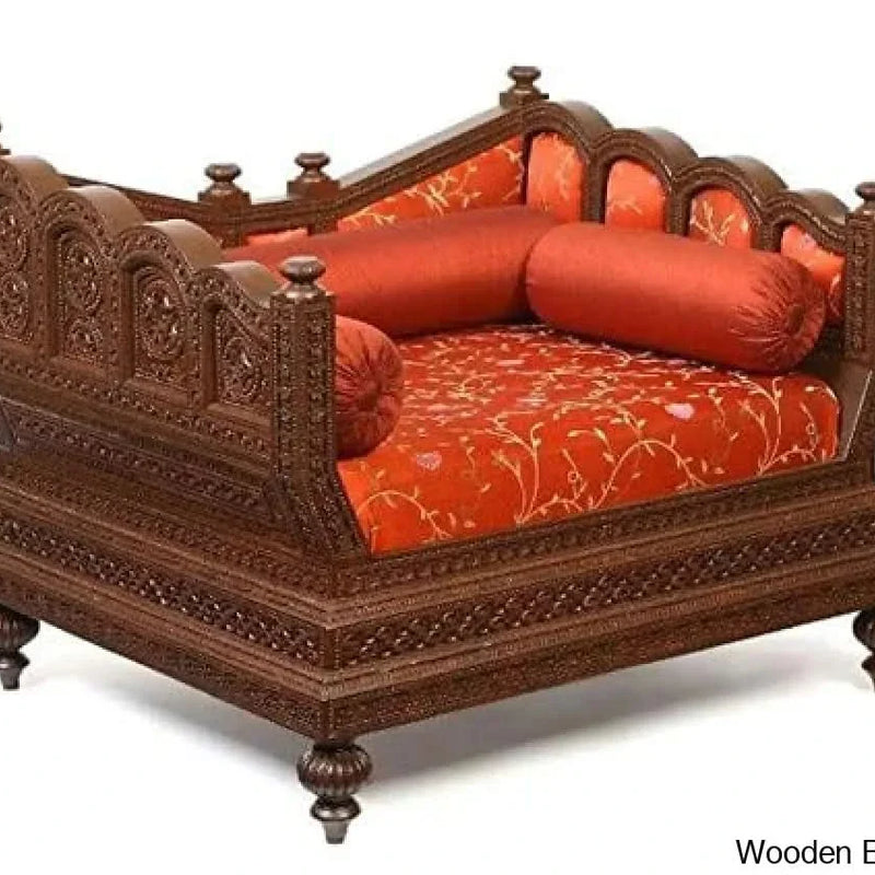Handicrafts Sheehsam Wood Hand Carving Royal Chair/SInghasan