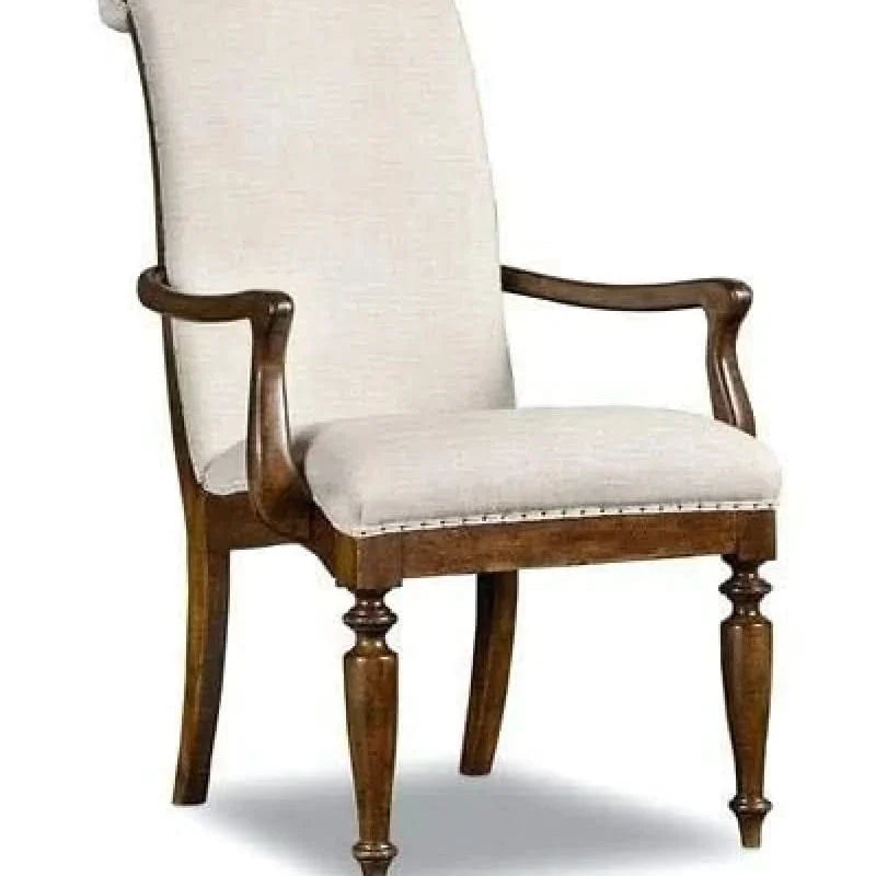 Handmade Pure Sheesham Wooden Chair Armrest Seating Chair Upholstered Back Rest Chair
