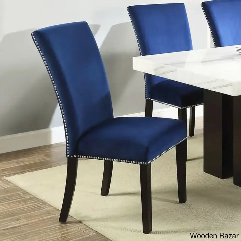 Harron New 6 Seater Marble Top Dining Set