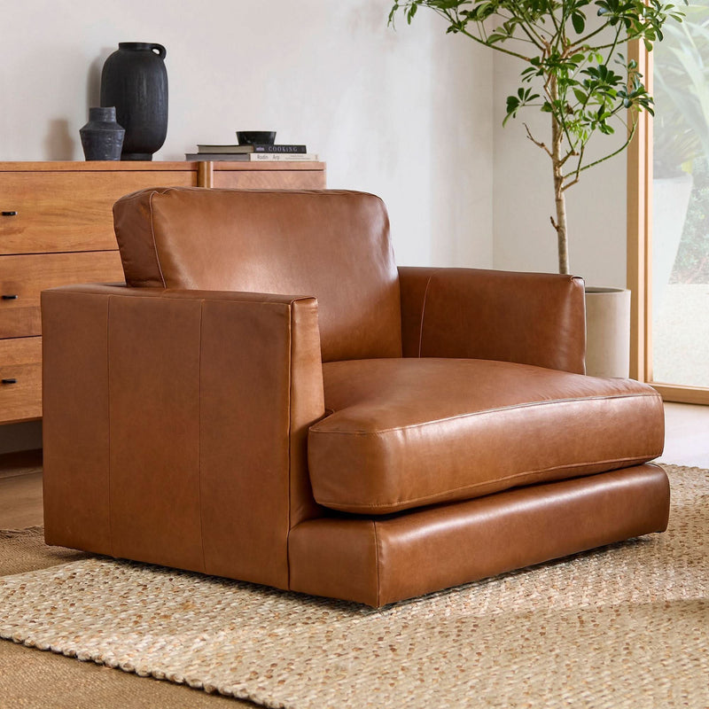 Leather Chair and a Half - Craft Decor