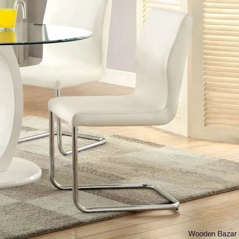 Herry New 4 Seater Pedestal Dining Table Set - Craft Decor