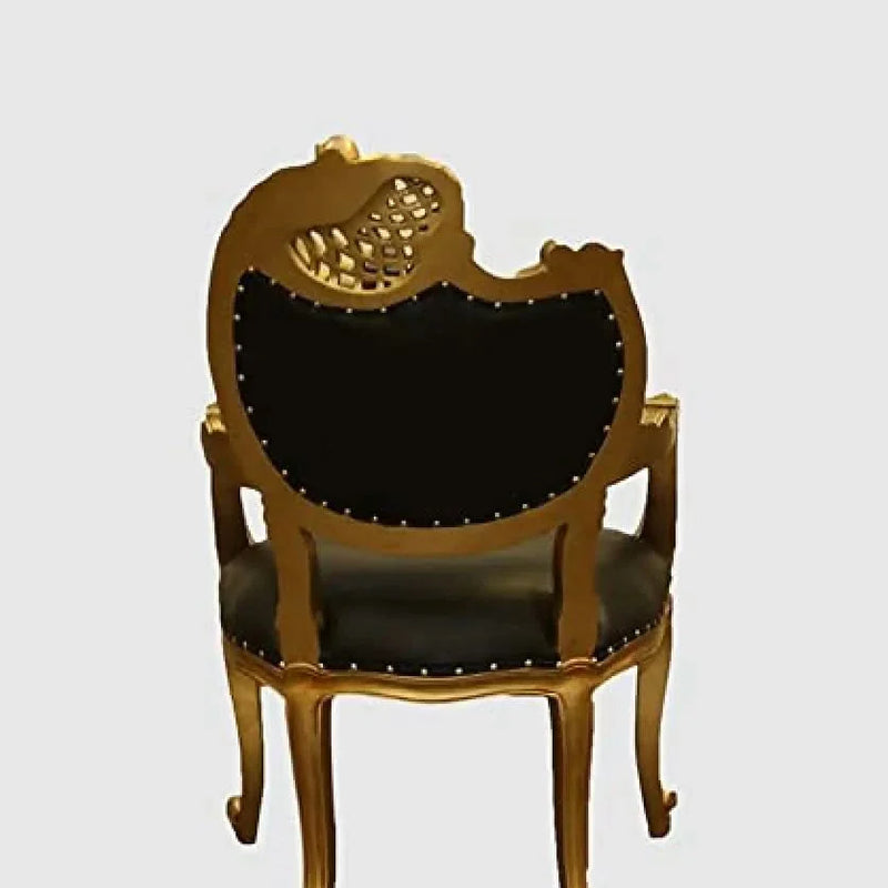 Home Decor Black Baroque Louis Chair Fir Dining Room, Living Room.