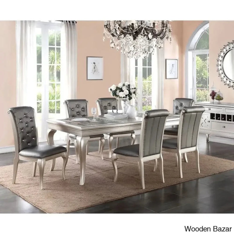 Hoskins Extendable Dining Table Set