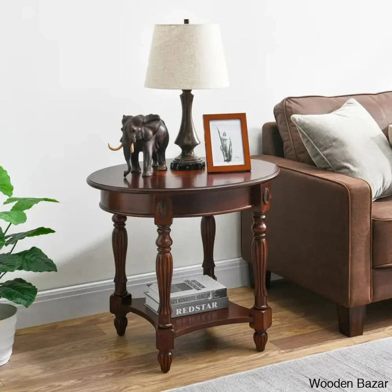 Hughley Solid Wood Side Table, end table Luxurious design