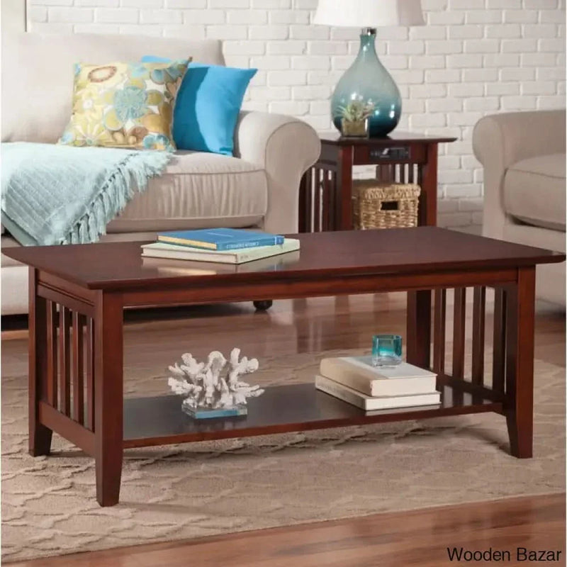 Jarrach Solid Wood Coffee and center Table