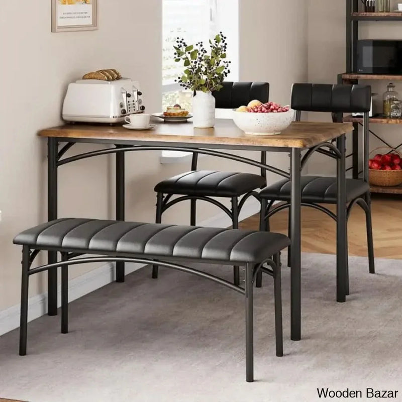 Jatta Stylish 4 Seater Dining table Set - Craft Decor