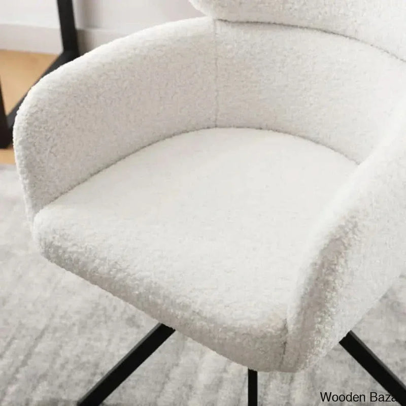 Javeria Sherpa Upholstered Task Chair- Craft Decor