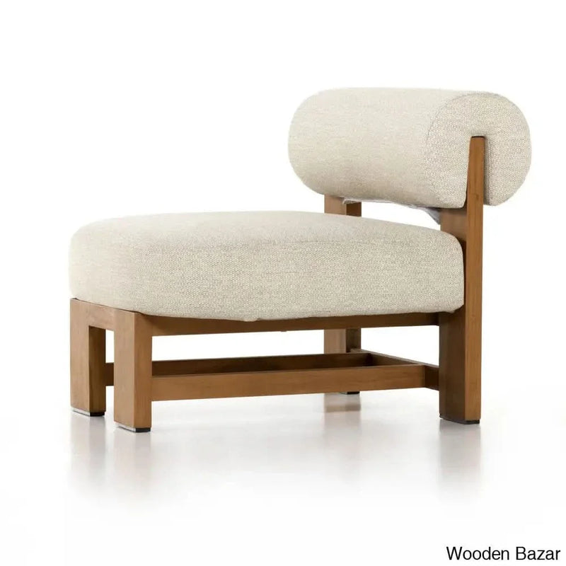 Joe Solid Teak Wood Outdoor Accent Chair - Craft Decor