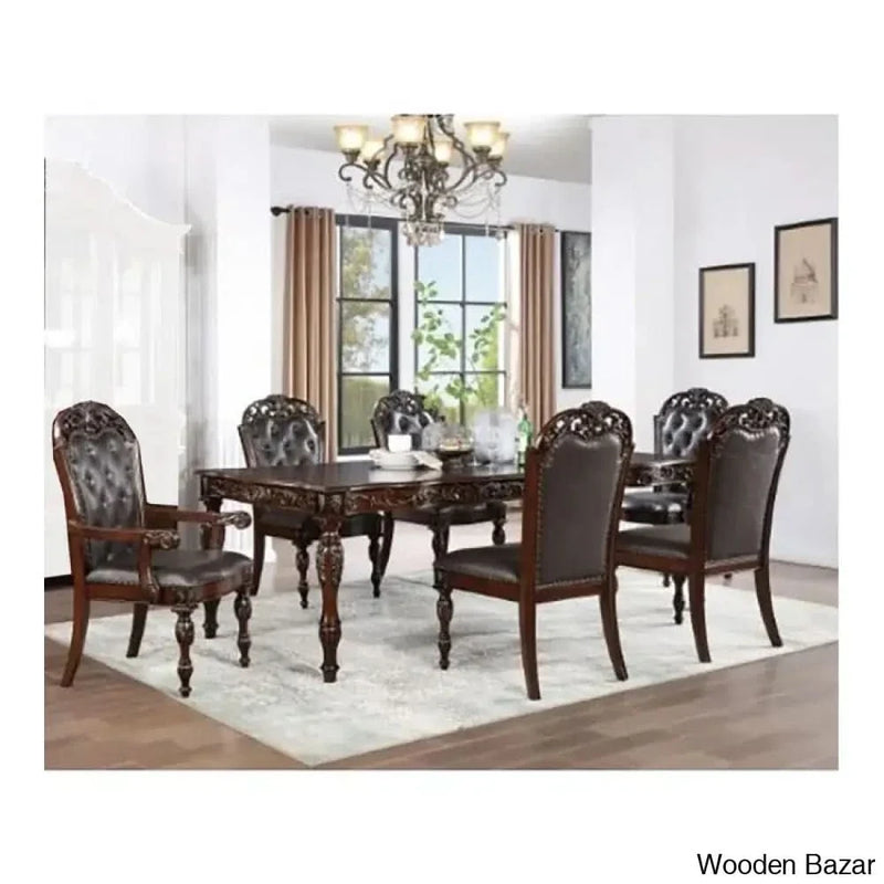 Kane Best 6 seater Extendable Dining Table Set by Craft Decor