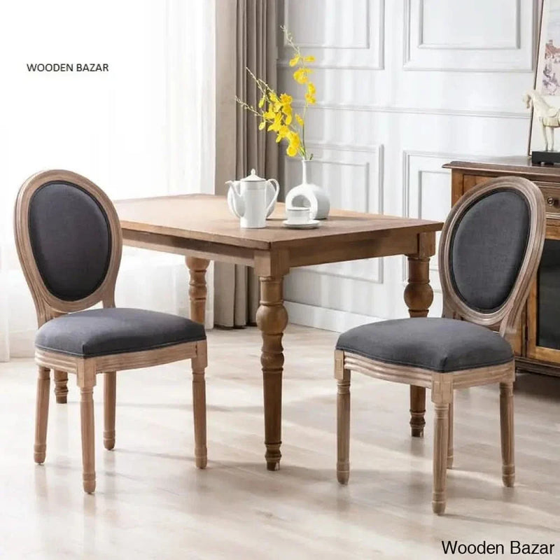 Kavanaugh Linen King Louis Back Side Chair (Set of 2) - Craft Decor
