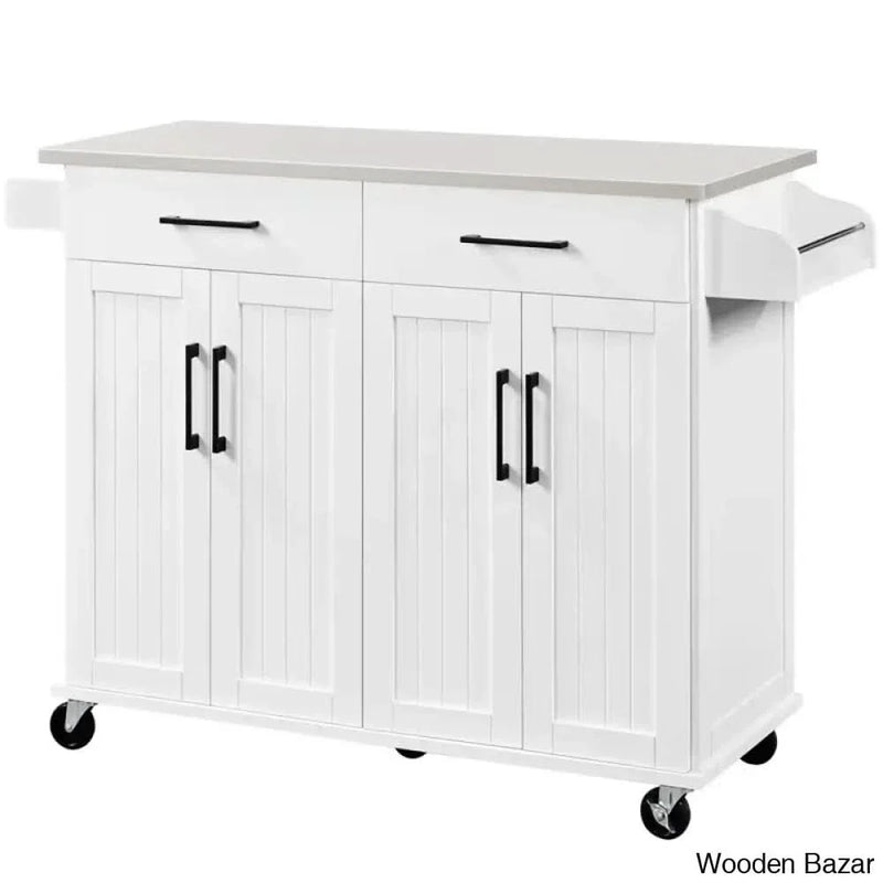 Kitchen Island Kitchen trolley cart cabinet kitchen island with storage