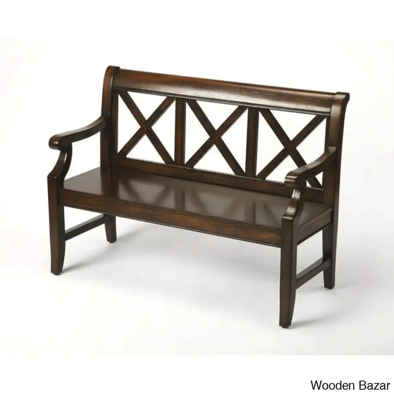 Lilyon Modern 2 Seater Bench in Solid Teak Wood