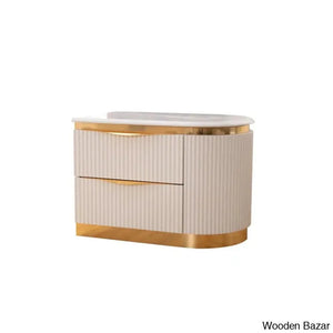Linne Luxury 3 Piece Bedroom Set With Dressing Table Side - Craft Decor