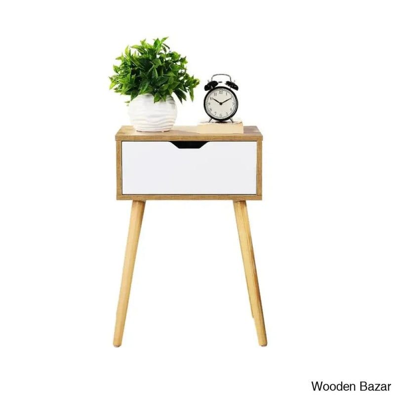 Lissette 1 - Drawer Nightstand in Natural (Set of 2)