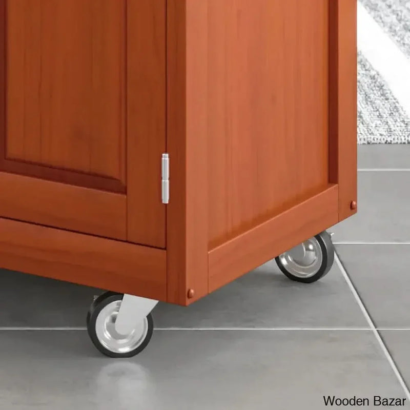 Littrell Kitchen Island Kitchen trolley cart cabinet kitchen island with storage