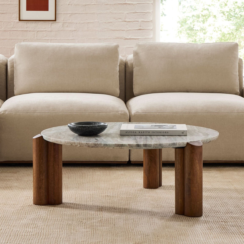 Inper Marble Coffee Table - Craft Decor