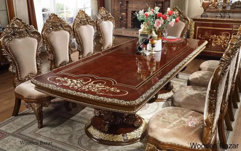 Luxury 10 seater Royal Dining Table Set - Craft Decor