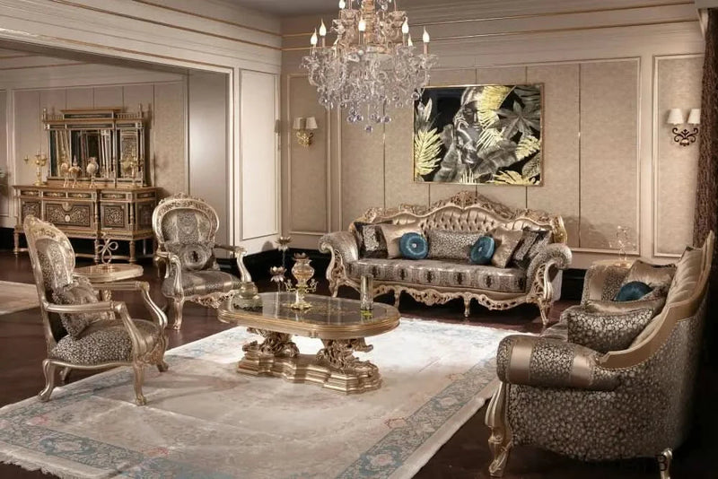 Luxury Sofa Ser 3+3+1+1 & Center Table