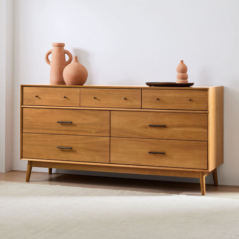 Perinand Mid-Century 7-Drawer Dresser - Craft Decor