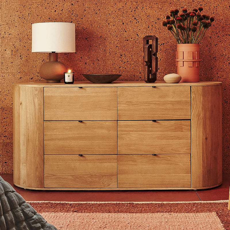 Gharel Modern Round Dresser (66") - Craft Decor