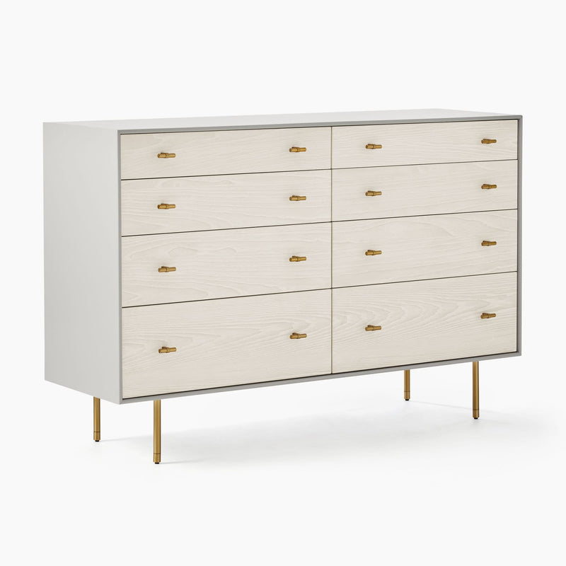Rezzom Modernist Wood & Lacquer 8-Drawer Dresser - Craft Decor
