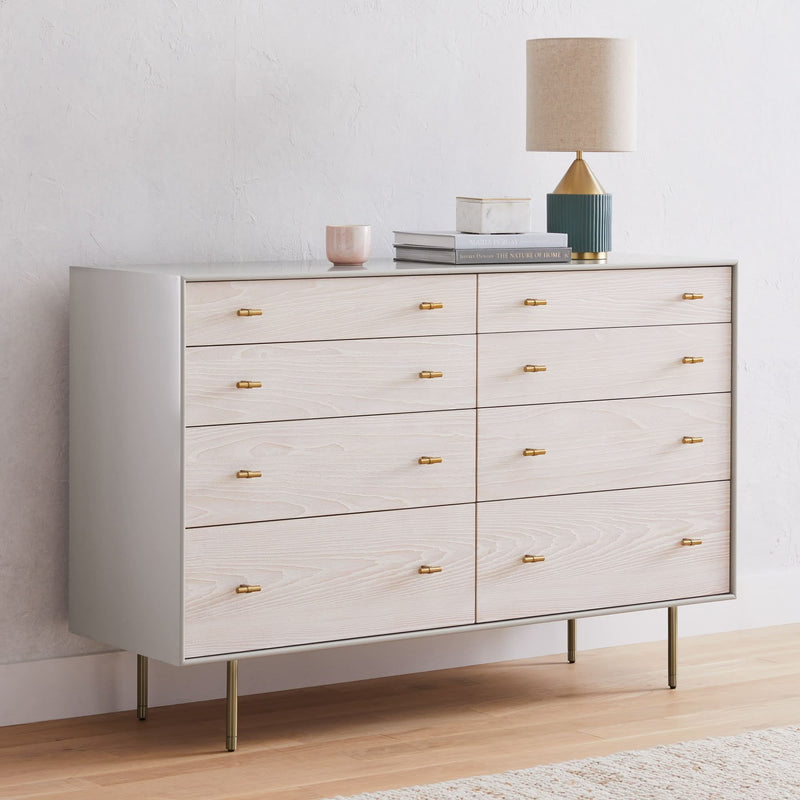 Rezzom Modernist Wood & Lacquer 8-Drawer Dresser - Craft Decor
