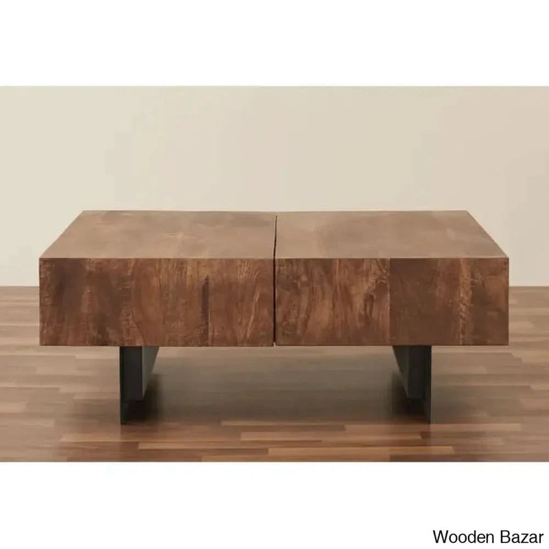 Mullins Extendable Sled Coffee Table with Storage - Craft Decor