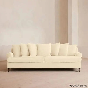 Nainey Stylish Four-Seater Sofa With Modern Elegance With Spacious Comfort Porcelain