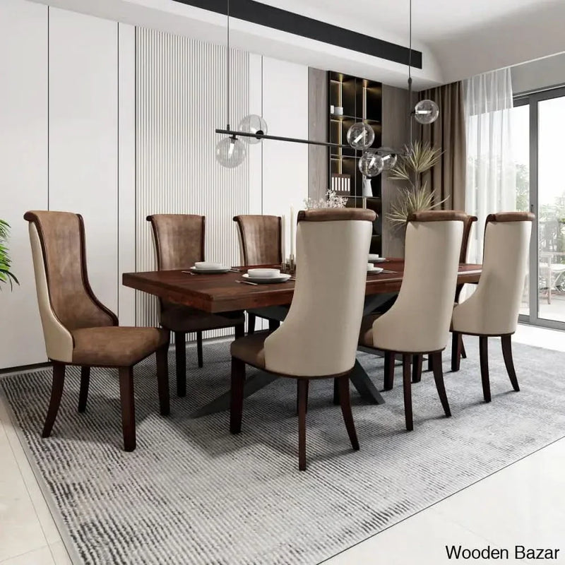 New 8 Seater Dining Set in Solid wood- Craft Decor