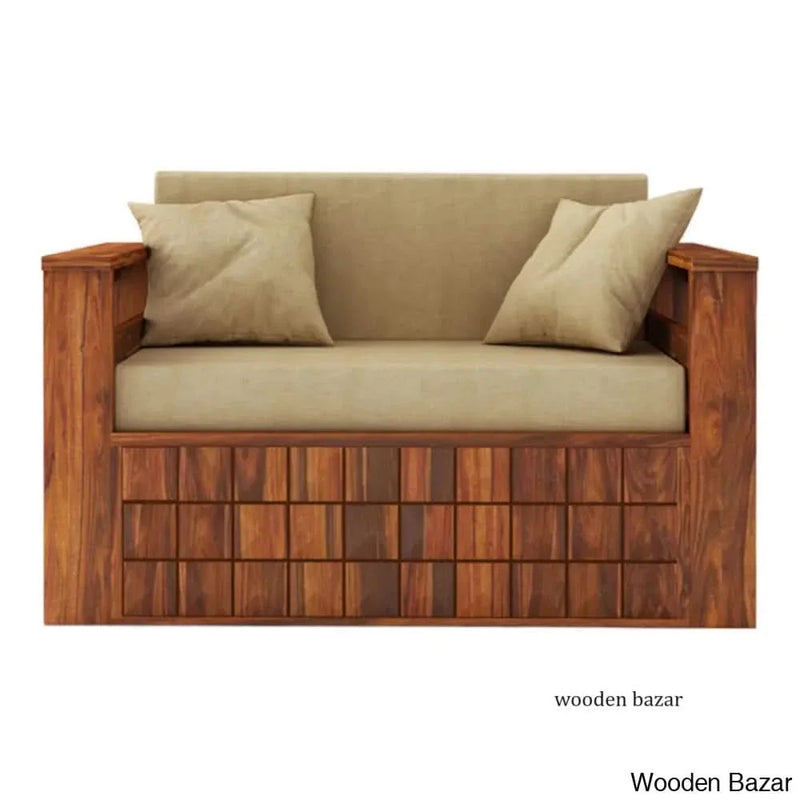 NEW WOODEN 2 SEATER SOFA CUM BED EVOSOFA - Craft Decor