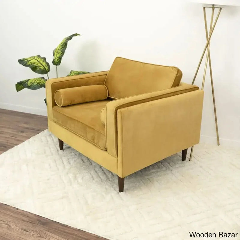 Nimitz 41.5'' Wide Velvet Armchair