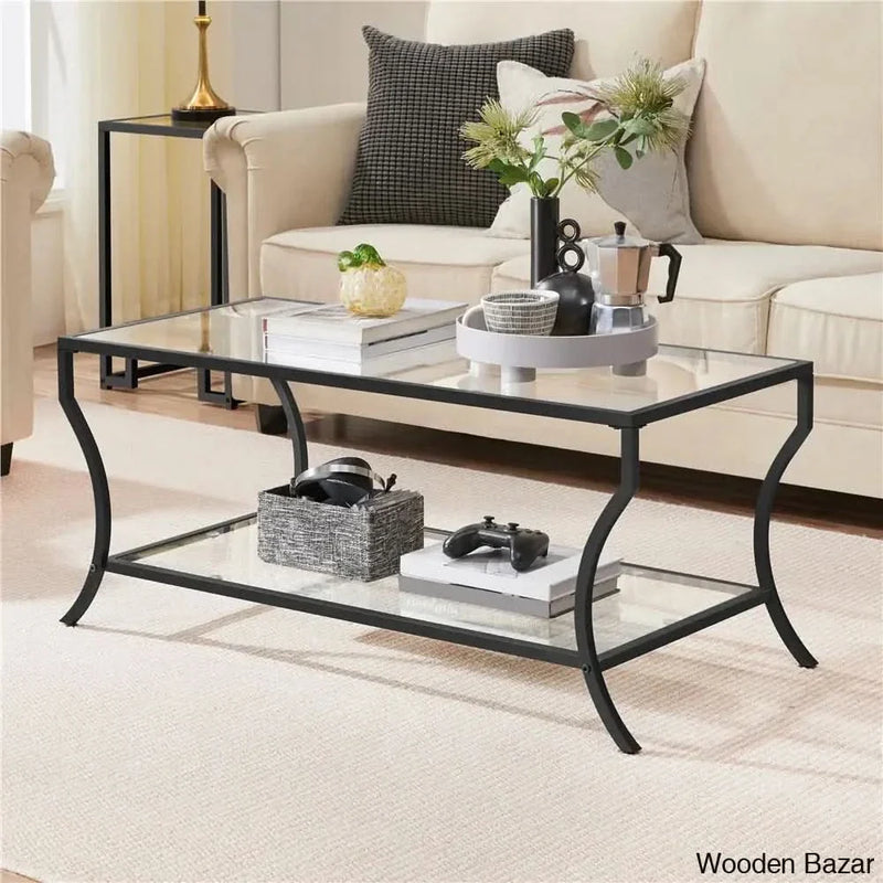 Norywalk Glass Top Coffee and center Table