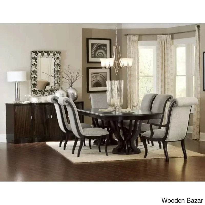 Olectra Best 6 Seater Extendable Dining Table Set - Craft Decor