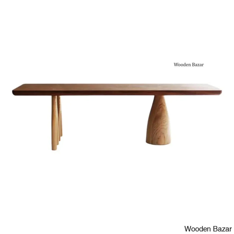Pair of 6-seater dining table set with Chair Teak wood - Craft Decor