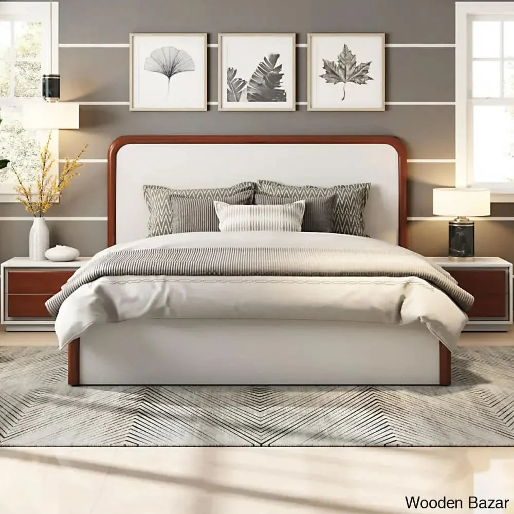 Patrion Luxury King/Queen Size Bed in White Color For Modern Living