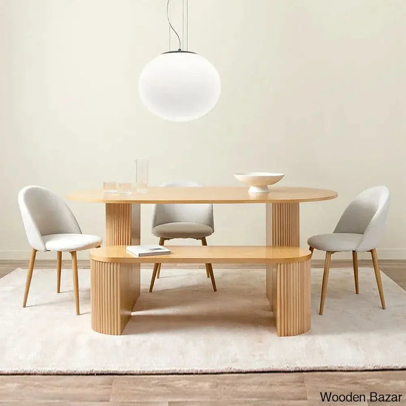 Poker Elegantly Designed Eve Six-Seater Dining Set for Ultimate Comfort