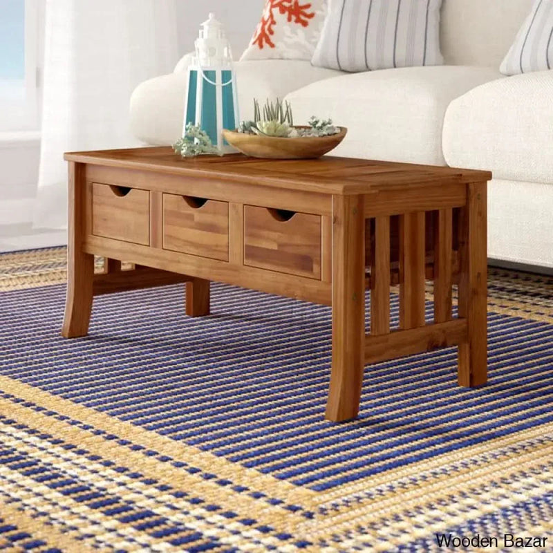 Ponceh Solid Wood Coffee and center Table