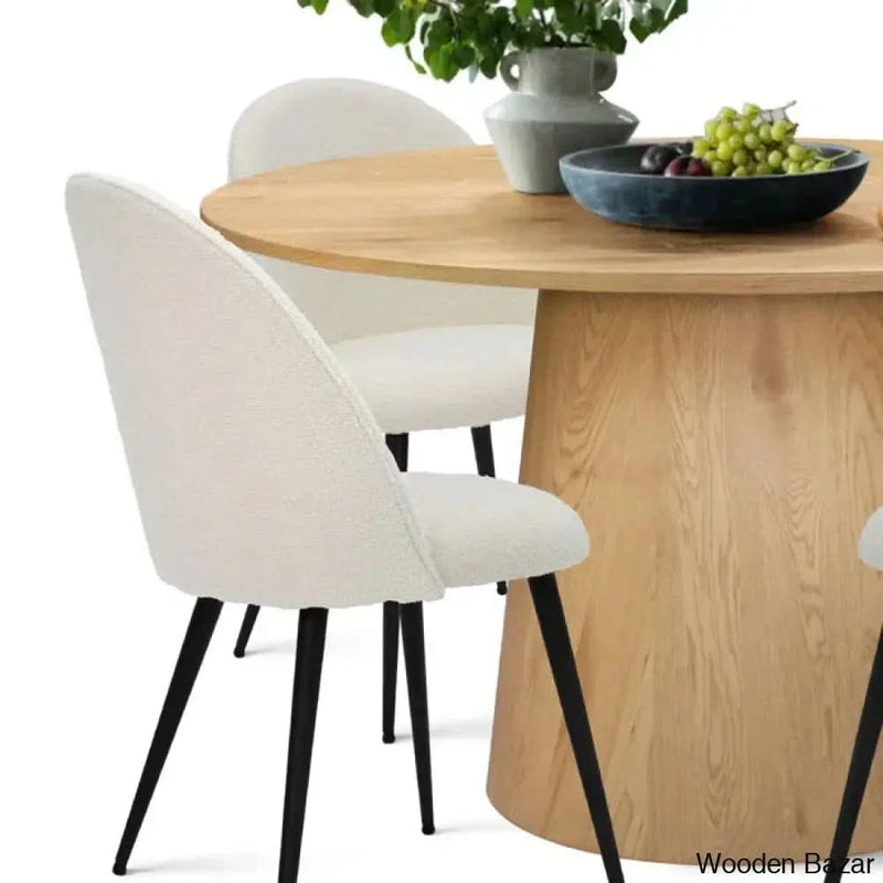 Quant New 4 Seater Pedestal Dining Set For Stylish Homes