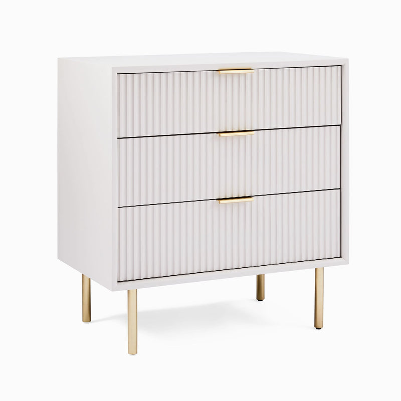 Makiol Closed 3-Drawer Bedside table - Craft Decor