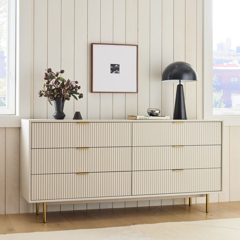 Laexter Wide 6-Drawer Dresser - Craft Decor