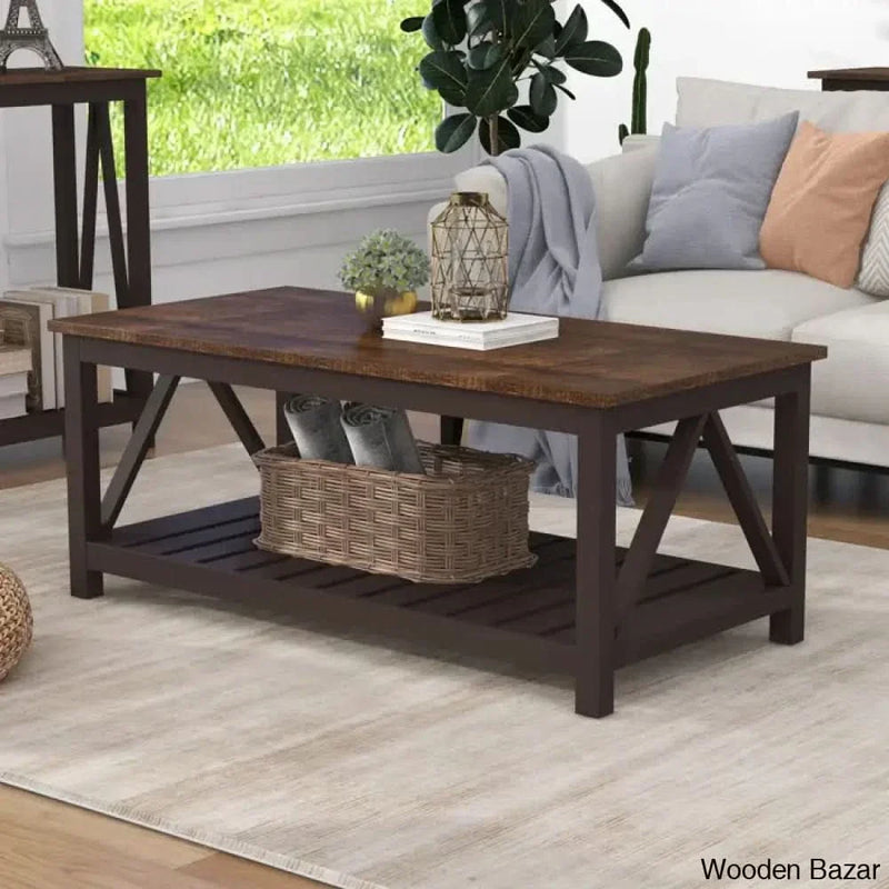 Red Barel Coffee and center Table